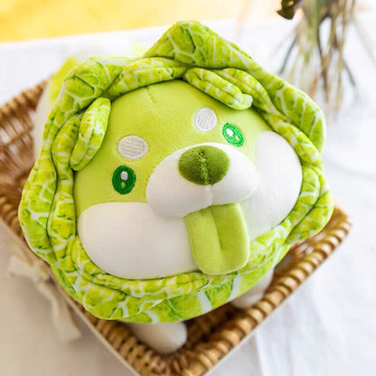 Cabbage Shiba Inu Dog Cute Vegetable Fairy Anime Plush Toy Fluffy Stuffed UU