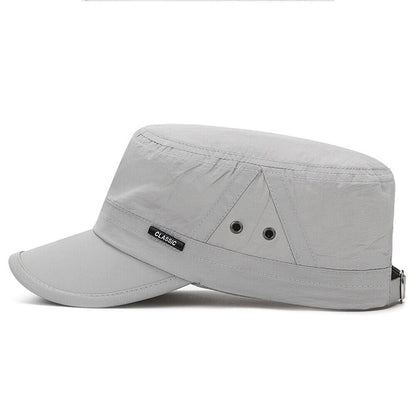 Buckle Back Cap Snapback Caps Flat Hats Army Cap Sun Visor Cap All-match