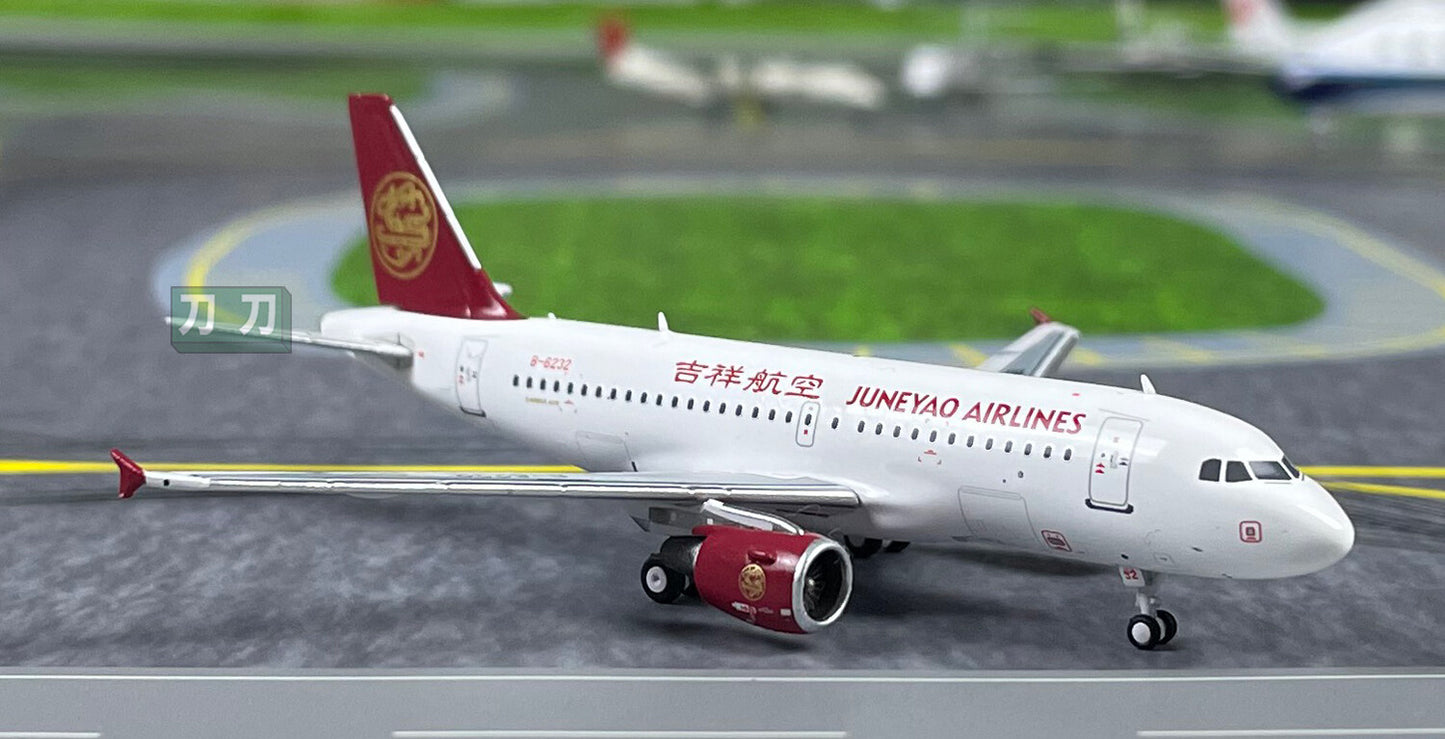 1:400 PandaModel JUNEYAO) AIRLINES A319 B-6232 Passenger Airplane Diecast Model