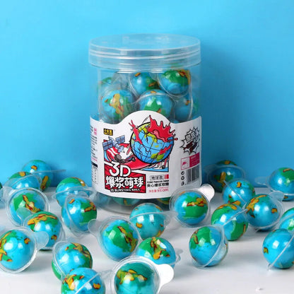 Spherical Gum Eyeball Gummy Candy 30pcs Fruit Flavored 3D Gummy Ball Candy