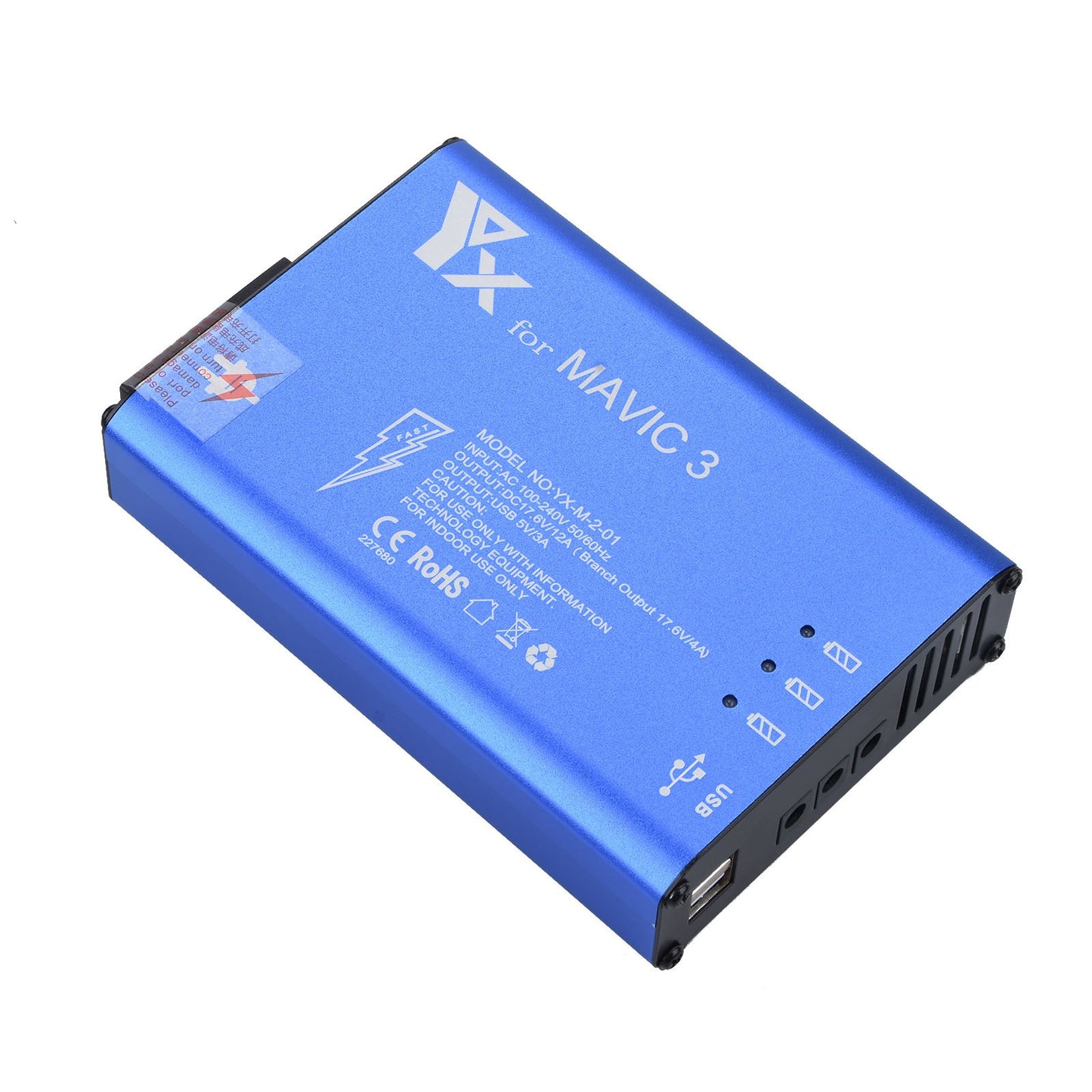 Dual USB Port Multi Batteries Charger Hub For DJI Mavic 3 Drone Accessories E