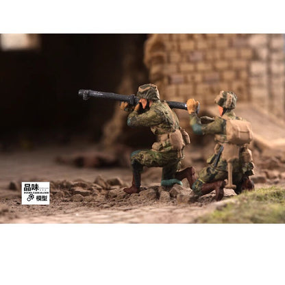 Homemade 1/72 U.S. Army Anti-tank Team 2-Person Finished Painted Model Ornament