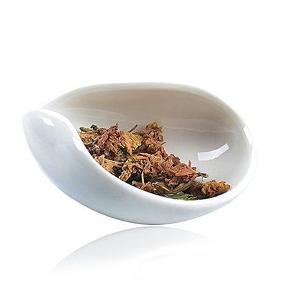 Porcelain Cha He Tea Vessel-coffee Beans Dosing Cup-ge Yao Tea Holder Accessory