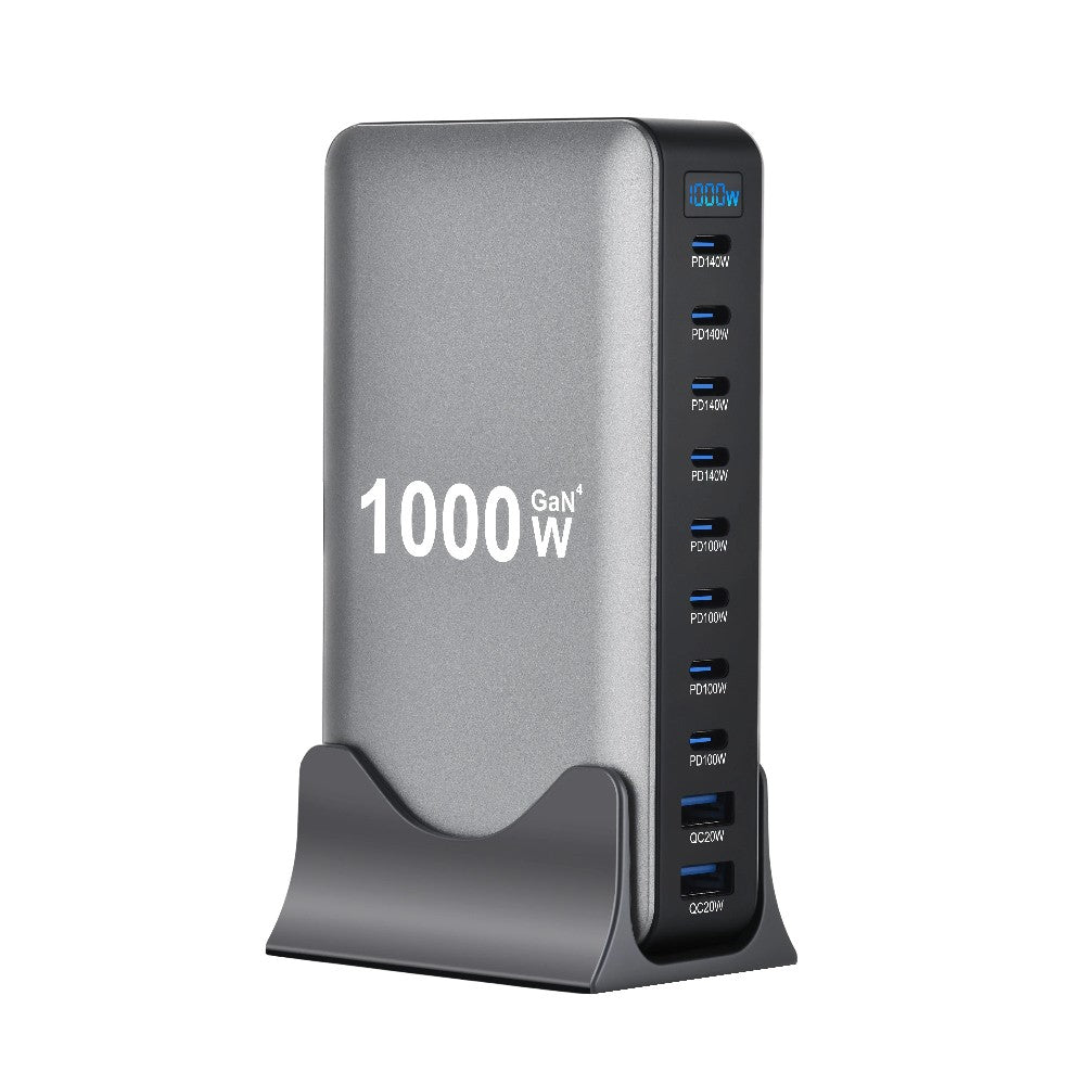 1000W Desktop Multi-Port USB C Charger, 140W PD Fast Charging for iPhone&Laptops