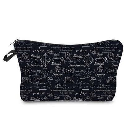 Natural Science Printed Student Pencil Case Teacher Cosmetic Storage Toilet Bag