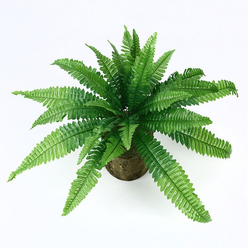 Artificial Plants 24 Heads Fake Fern Palm Tree Leaves Home Decor 46-58cm Plastic