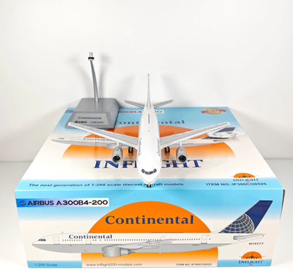 1:200 InFlight Continental A300B4-200 N14977 Airplane Diecast Plane Model
