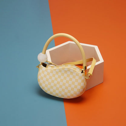Strap Bag One Shoulder Handbag Crossbody Purse Elegant Shell Shaped 21*14*7*12CM