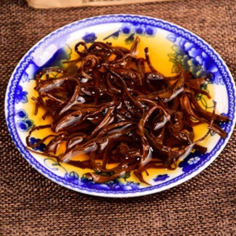 250g 400 Years Ancient Tree Golden Buds Dian Hong Yunnan Black Tea Brick Red Tea
