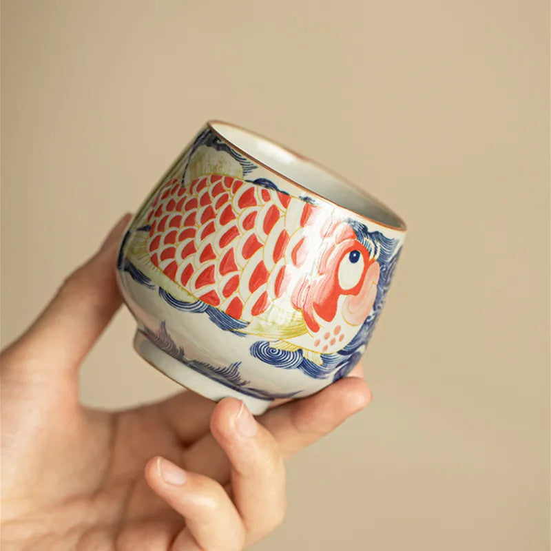 1 Pc Chinese Ceramic Tea Cup Handmade Teacup Tea Bowl Cup Tea Set Accessories