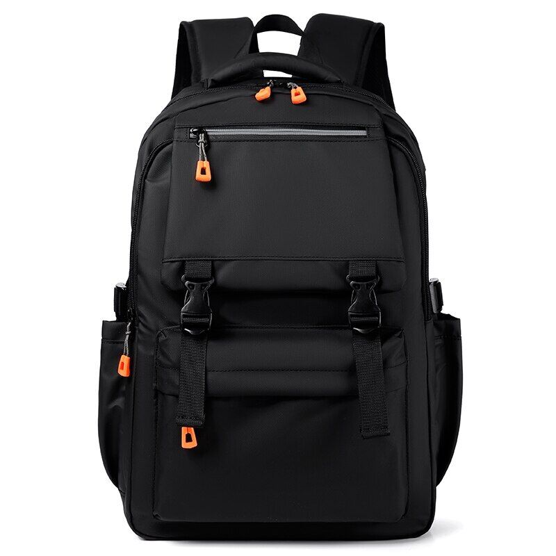 Black Backpack Men Women Laptop Bag Sport Travel Bagpacks Student Schoolbag
