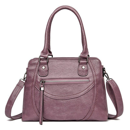 Polyester Shoulder Bag Large Capacity Retro Messenger Casual Tote Bag 31*14*24CM