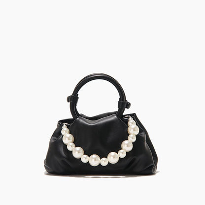 Ring Handbags Pearl And Marble Decoration Shoulder Bag Delicate Crossbody Purse