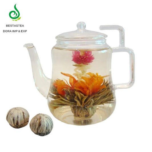 Chinese Organic Jasmine Flower Tea Jasmine Chun Hao Blooming Tea 20pcs