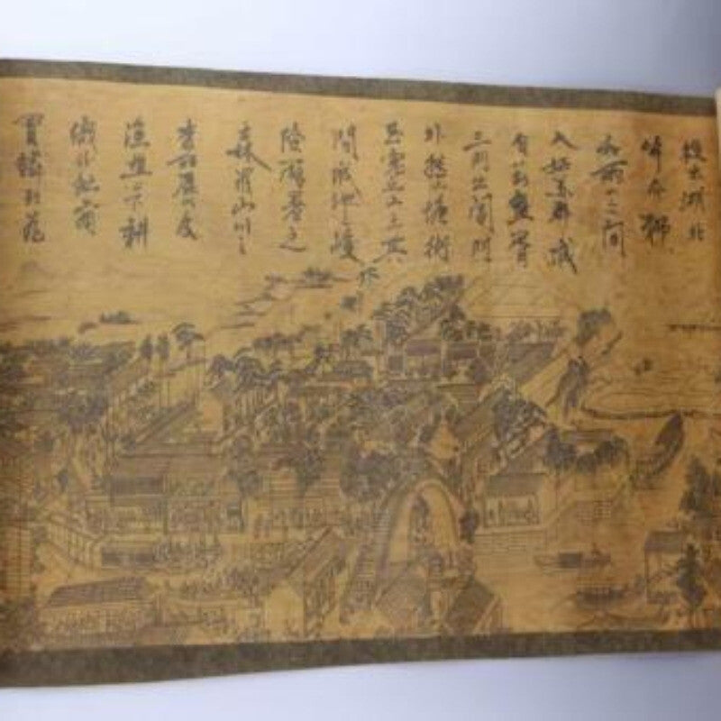 CHINESE COLLECTION OLD PAPER PAINTING LANDSCAPE SCROLL PAINTING