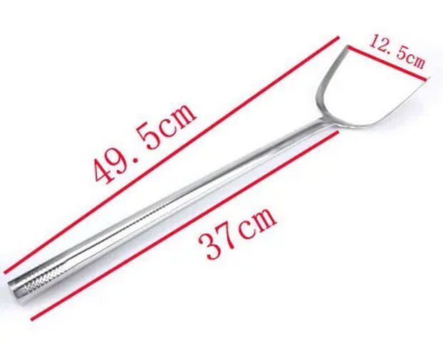 Kitchen Cooking Utensils Stainless Steel Wood Handle Big Long Spatula Soup Spoon