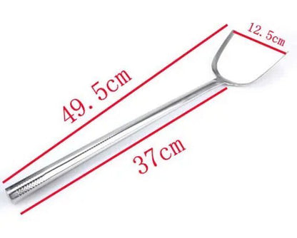 Kitchen Cooking Utensils Stainless Steel Wood Handle Big Long Spatula Soup Spoon