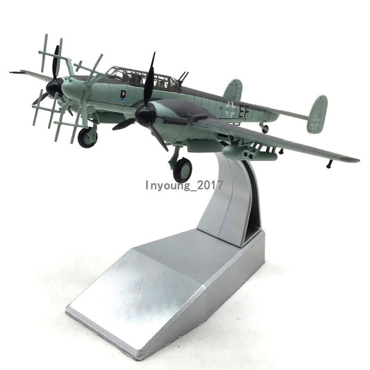 1/100 WWII Bf-110 Fighter Plane Model Aircraft Diecast Military Airplane Model