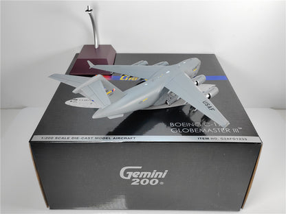 1:200 Geminijets Charlotte BOEING C-17A Passenger Plane Diecast Aircraft Model