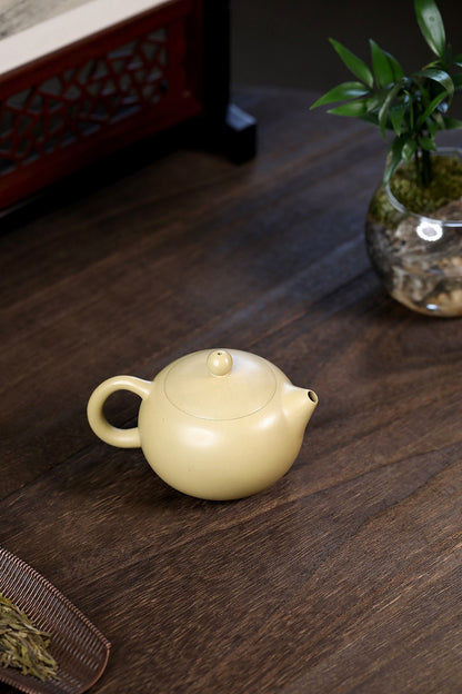 240cc Yixing Zisha Green Clay Original Benshan Lvni Handmade Xishi Puer Teapot