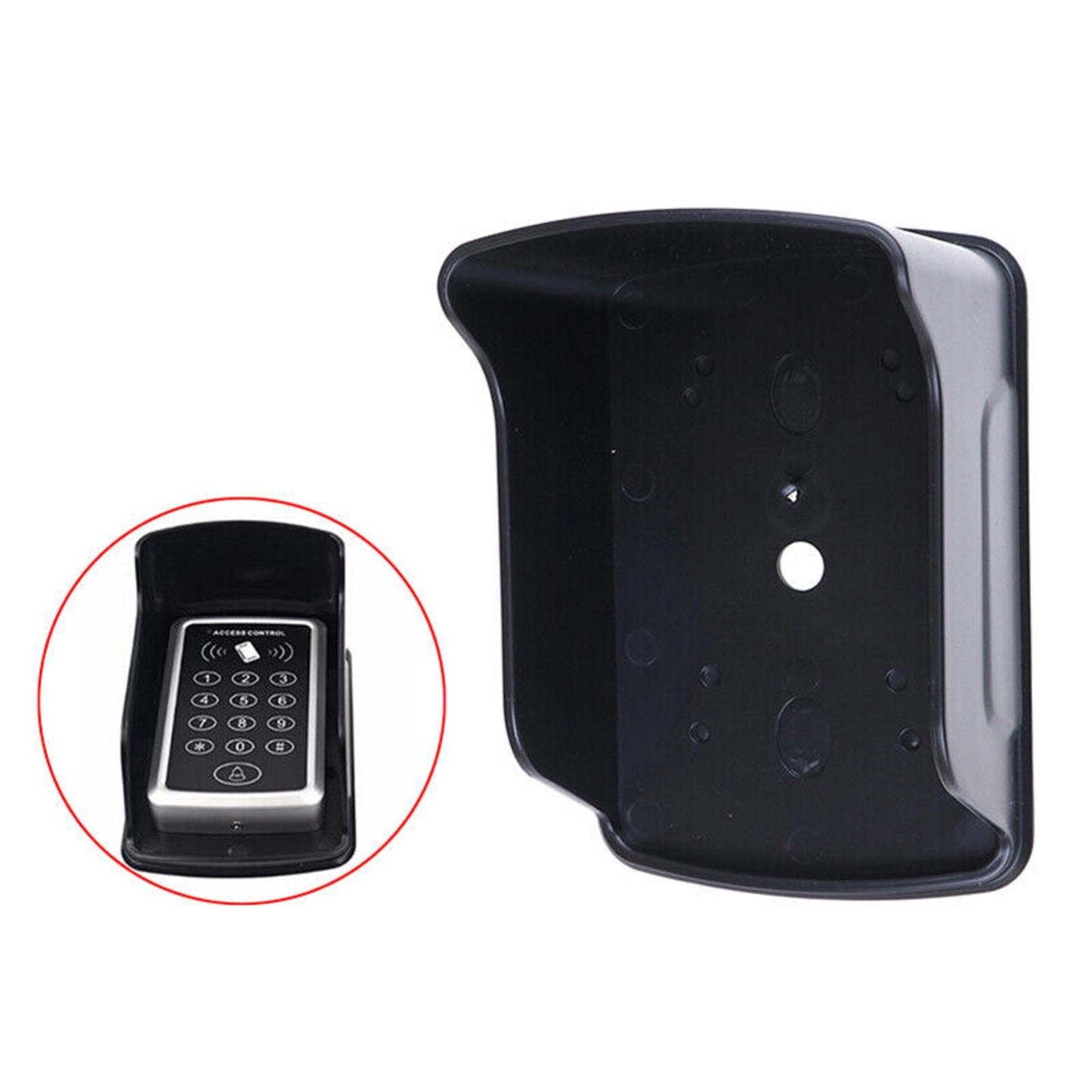 Waterproof Access Control Machine Rain Cover Case Black For Access Controler