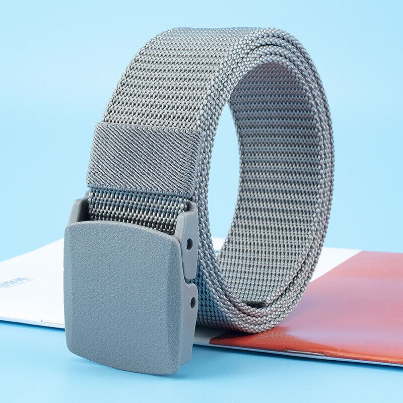 3xMen's Plastic Cam Buckle Nylon Canvas Tactical Waistband Webbing Military Belt
