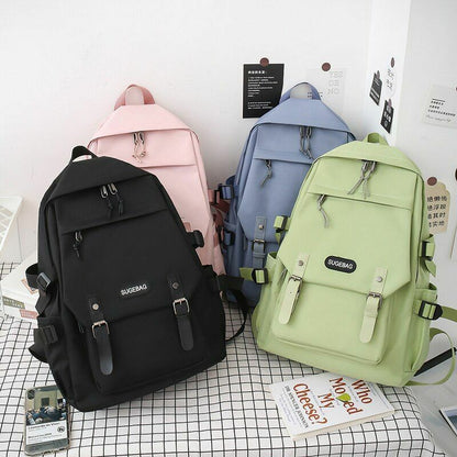 Backpacks 5 Piece Sets Casual School Bags Teenage Girls Womens Travel Bookbags