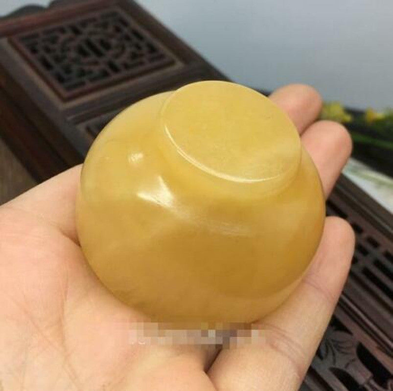 Antique Collection Jade Cup Chinese Kung Fu Tea Cup Home Office Decorate Craf