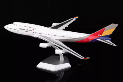 1:200 35CM SQ Wings ASIANA AIRLINES BOEING 747-400 Airplane Diecast Plane Model