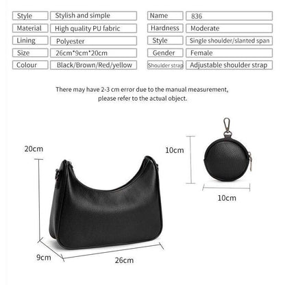 Crossbody Handbag Multipurpose Soft Shoulder Bag Luxury Small Purses Polyester