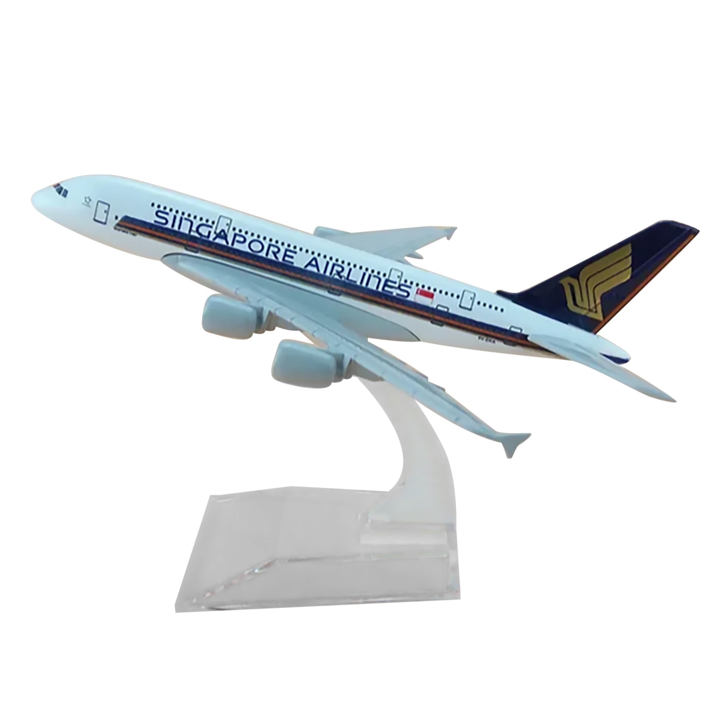 1/400 Scale 16cm Aircraft Singapore A380 Alloy Plane Model Static Display Gift