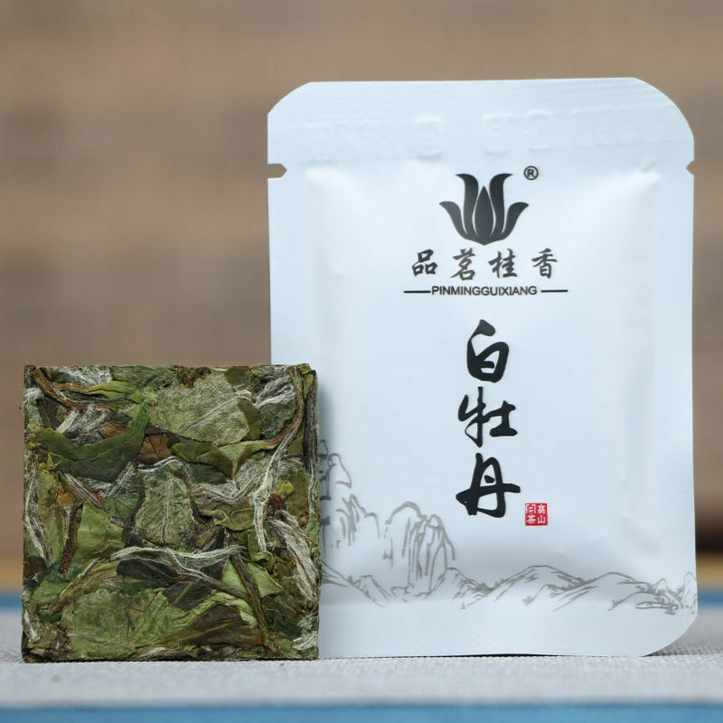 Fuding White Tea White Peony Bai Mu Dan Biscuit Small Square Brick Tea 100g