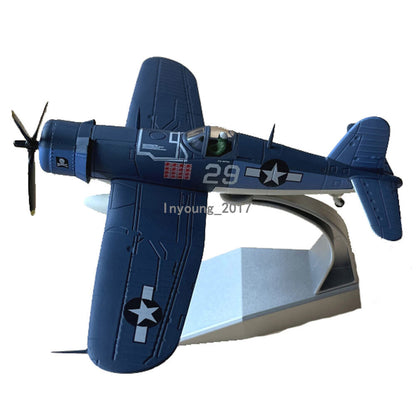 1/72 1940 WWII F4U Corsair Fighter Aircraft Plane Diecast Model Men Collection