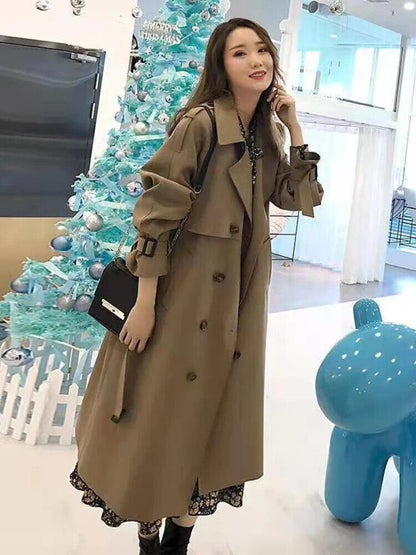 Coats Woman Winter Windbreaker Women's Trench Coat Overcoat