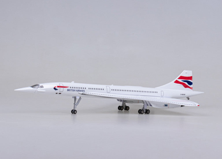 1:125 50CM BRITISH AIRWAYS Concorde Airplane Landing gear Resin Aircraft Model