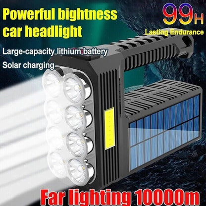 LAMPARA Linterna Potente Recargable Super Brillante de 8 Nucleos +impermeable