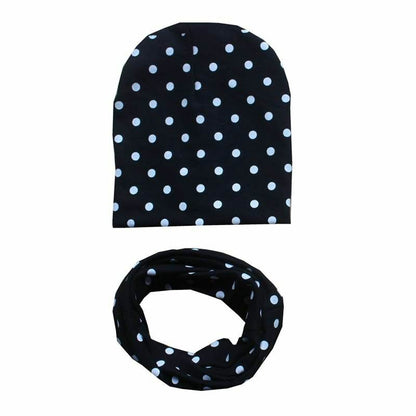 Baby Hats Winter Spring Scarf Sets Cotton Boy Girl Caps Kids Bonnet Beanie Cap