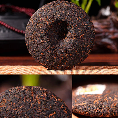 MengHai Old Ripe Pu erh Tea Cake Natural Herbal Energy Drink 100g