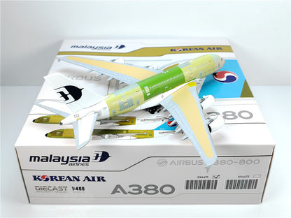 1:400 JC Wings malaysia airlines A380 Passenger Airplane Diecast Aircraft Model