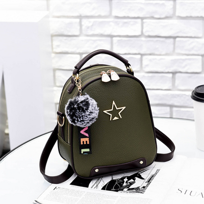 Fashion Women's PU Leather Backpack Bag Fashion Purse Cross Shoulder Travel Bag