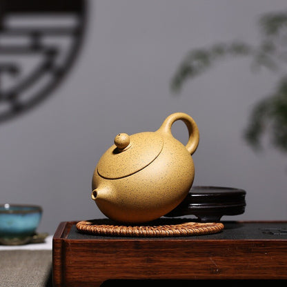 Real Yixing Zisha Tea Pot Duan Clay Xishi Pot Marked 9 Infuser Holes China Pots