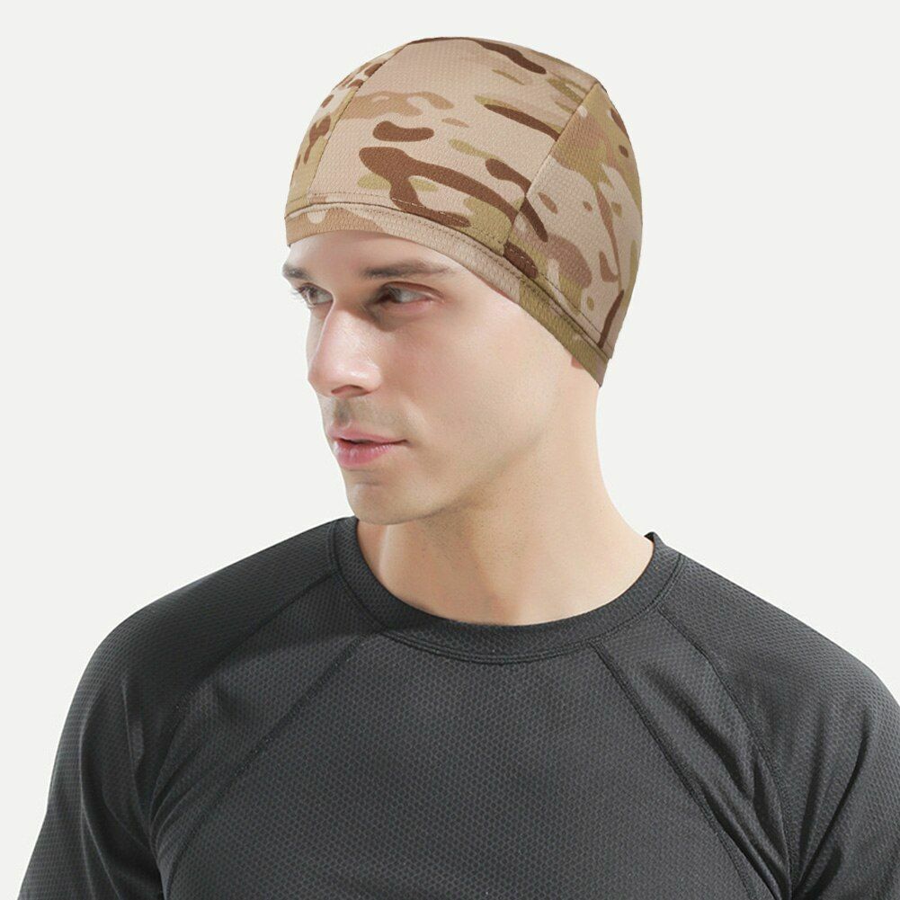 Tactical Camouflage Hat Outdoor Hiking Bicycle Cycling Helmet Liner Hat Hunting