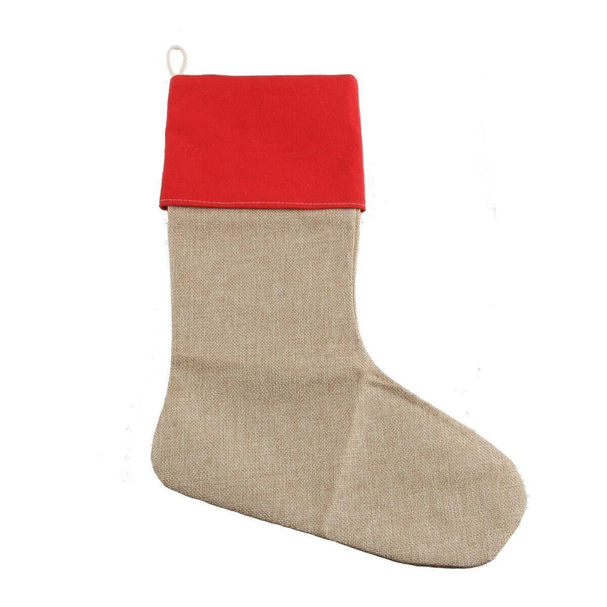 Christmas Stocking Gift Bags Jute Gift Bags Home Party Socks Xmas Christmas Home