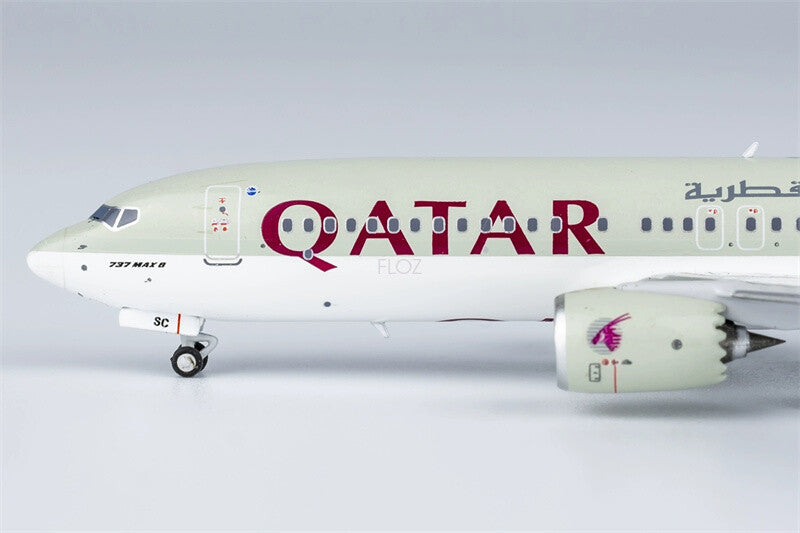 NG Models Qatar for Boeing B737 MAX8 A7-BSC 1/400 Aircraft Pre-built Model