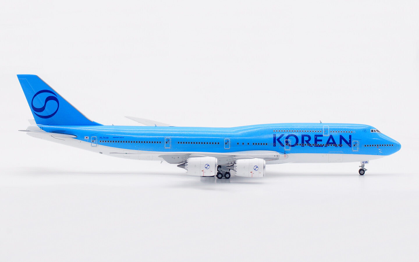 1:400 HX Model KOREAN AIR BOEING B747-8 Aircraft Airplane Diecast Plane Model
