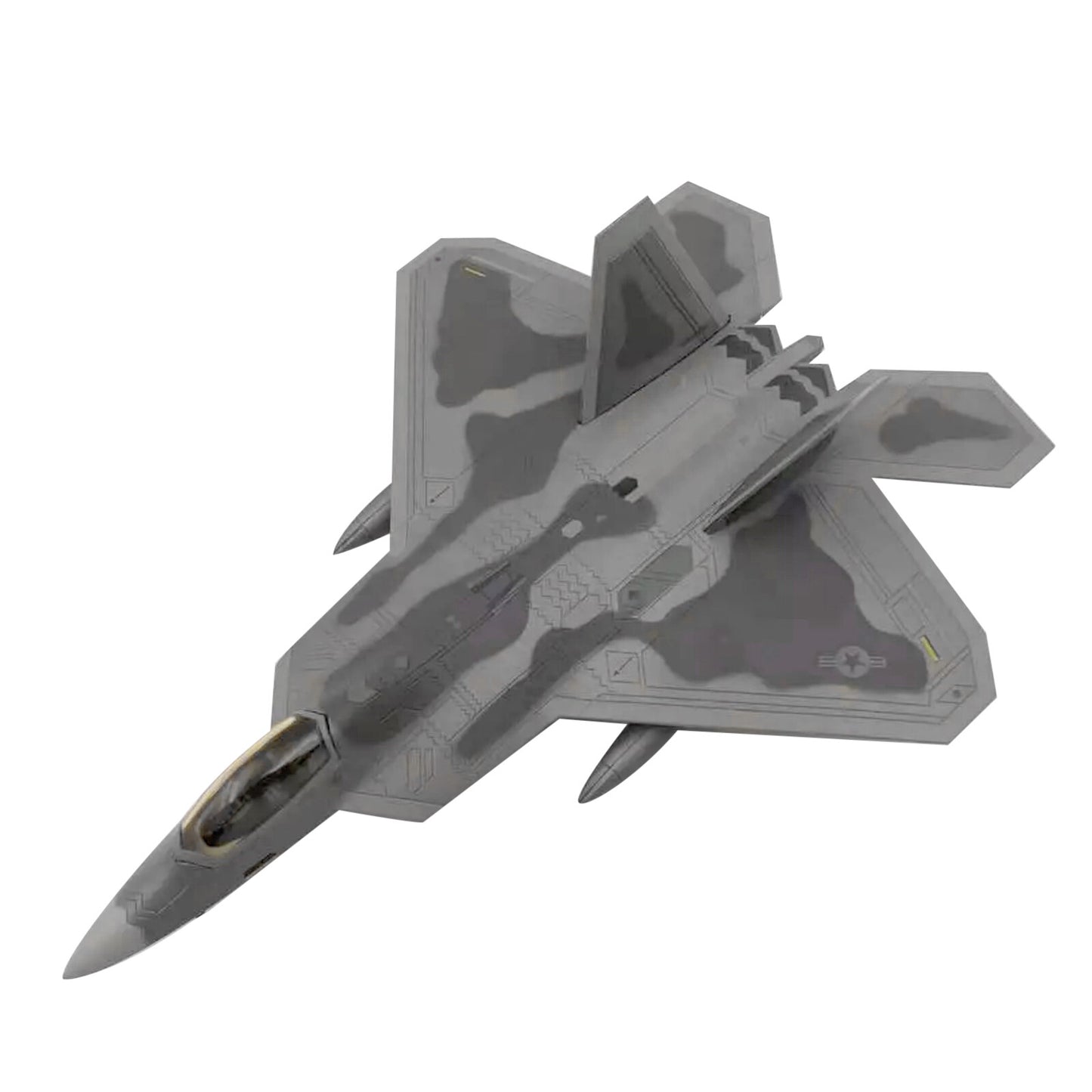 1/72 F-22 Fighter Bomber Aircraft Diecast Army Fighting Jet Airplanes Model