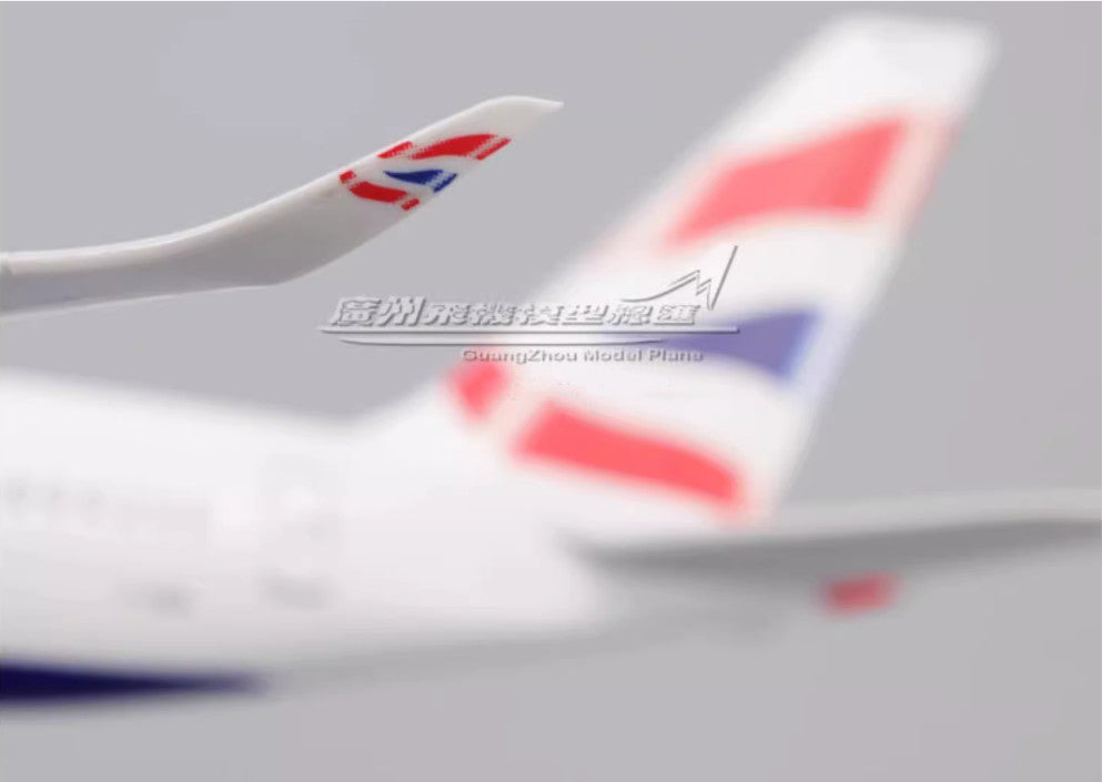 47CM 1:142 BRITISH AIRWAYS AIRBUS A350 Airplane Landing Gears Resin Plane Model