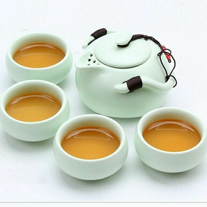 Chinese Tea Pot Ceramic Teapot Kettle Gaiwan Tea cup for Portable Tea Drinkware