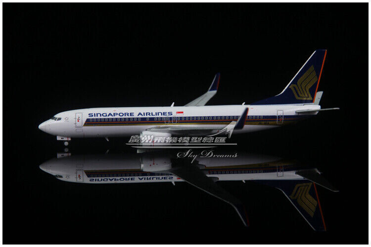 1:400 JC Wings SINGAPORE AIRLINES BOEING 737-800 Passenger Plane Diecast Model