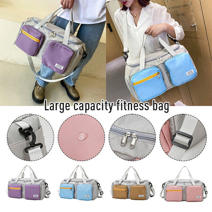Holdall Sports Fitness Bag Leisure Yoga Bag Large Capacity Travel Shoulder Bag